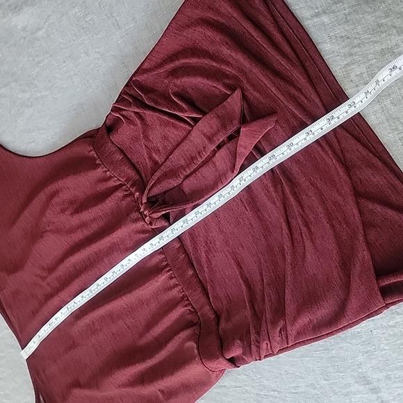 WHBM Metallic Ruby 3/4 Dolan Sleeve Dress - Picture 11 of 16